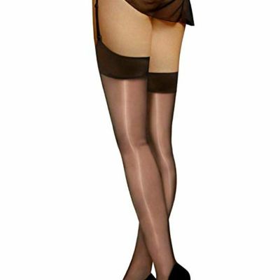 Cecilia De Rafael Vidrio Bas Garter Belt Glossy Stockings MADE IN ITALY